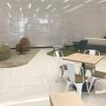 KA Centre - Kampong Ampat | Product Seen: [Customised Tabletop + Cosson Table Base, Sacco Lounger, Iris Coffee Table, Dojo Sidechair – Wood Seat, Wave Modular Sofa – Right & Tabber Lounger]